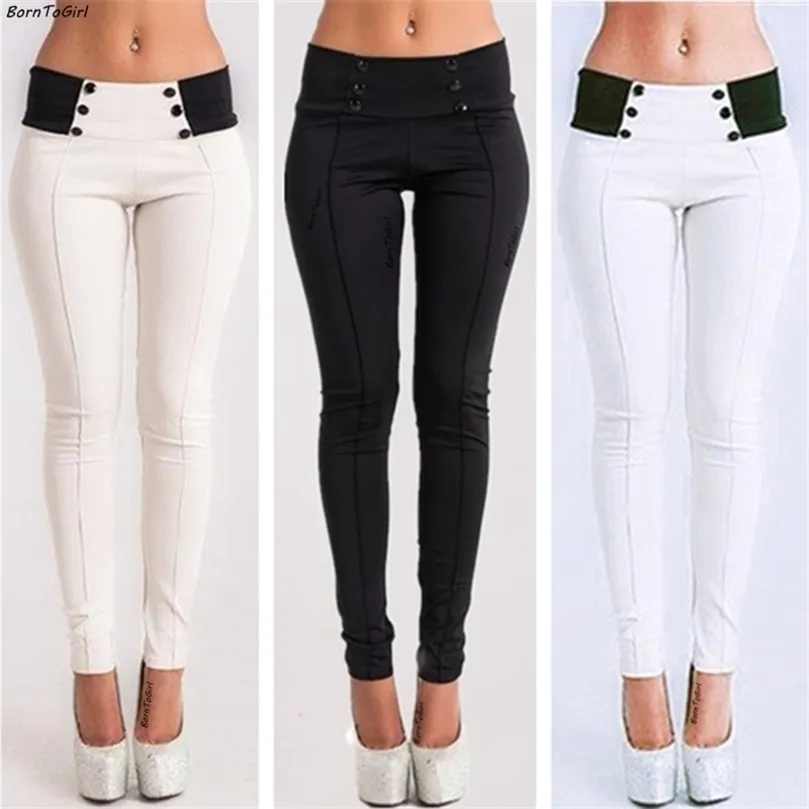 BornToGirl Women High Waist Skinny Jeans Leggings Woman Sexy Black White Gray Stretch Thin Denim Pants Tight Jeans femme 220701