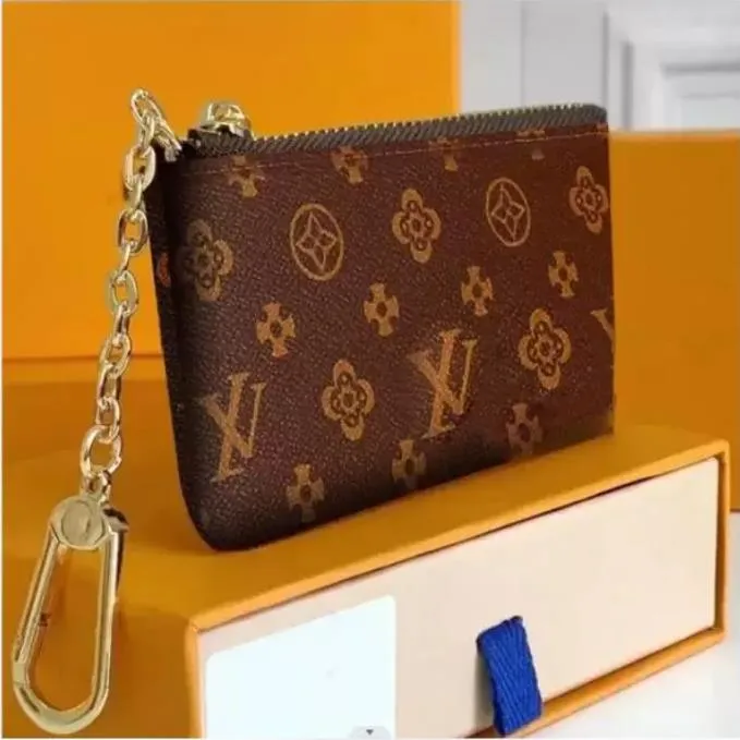 2022 Key Pouch Designers Mini Wallet Fashion Fashion Damesheren Keychain Ring Creditcardhouder Coin Purse Luxury M62650 Box Wallet Louiseitys Viutonitys