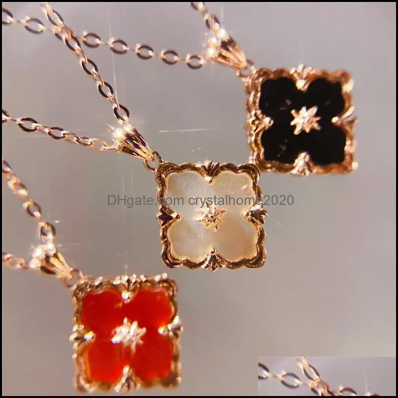 fashion necklace designer jewelry luxury pendant wedding gift 45cm chain gold plate diamond wholesale necklaces for women bulk