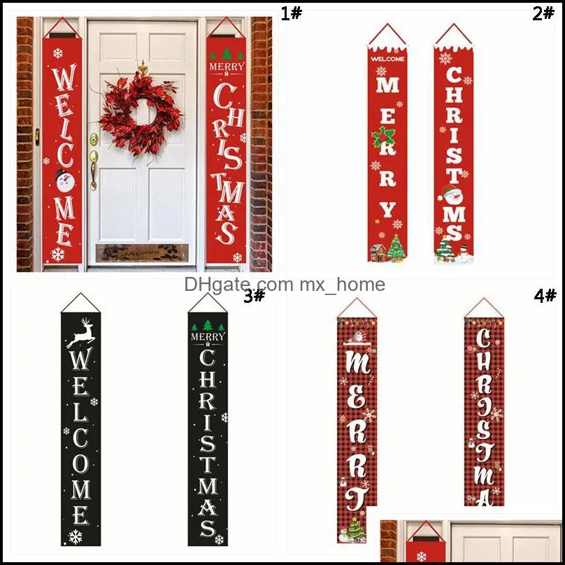 halloween christmas decoration door couplet hanging sign for outdoor garden merry christmas decoration banner wall pendants dbc vt0713