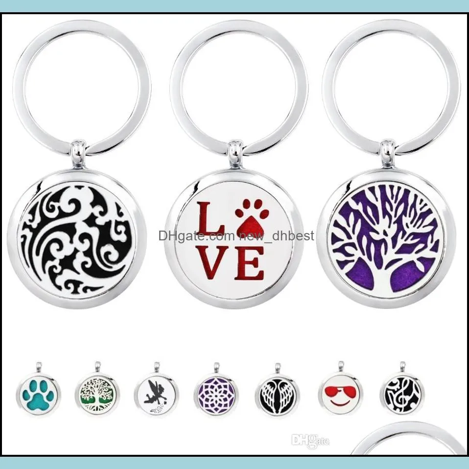 Key Rings Jewelry More Options Tree Of Life Aromatherapy Keyring