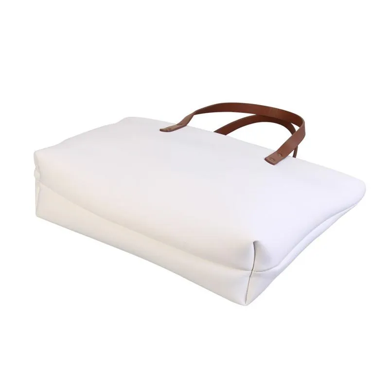 Sublimation Storage Bags Thermal Transfer White Bag with Handle Sublimated Bags Heat Printing Customized Handbag A02