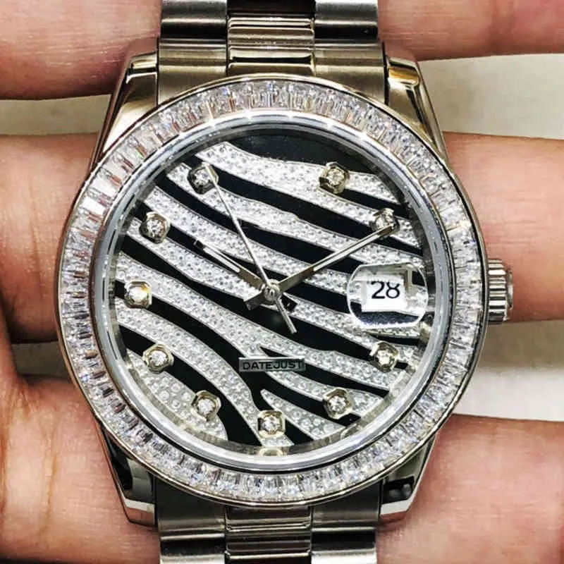 Rolesx Uxury Watch Date Gmt Luxury Mens Mechanical Watch Automatic Fang Leopard Print RZ1480 Женева для мужчин Швейцарские наручные часы
