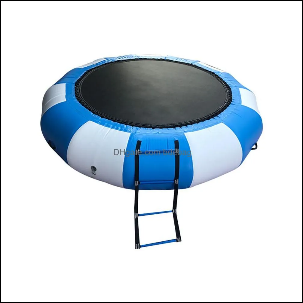 Other sporting goods Children`s water park Inflatable Trampoline PVC Splash Padded Bouncer Jumping Bed Summer Toy for Pool Game