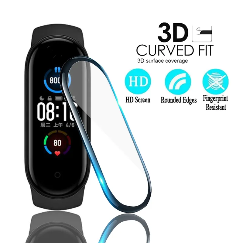 Custodia morbida per pellicola protettiva per Mi Band 7 6 5 4 Protezione per schermo per accessori Xiaomi Miband 7