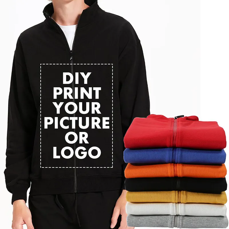 DIY Print P o Design Your Own Sweatshirt For Men Women Solid Casual Hoodie Pullover Unisex 100 Cotton Customized Clothes 220713