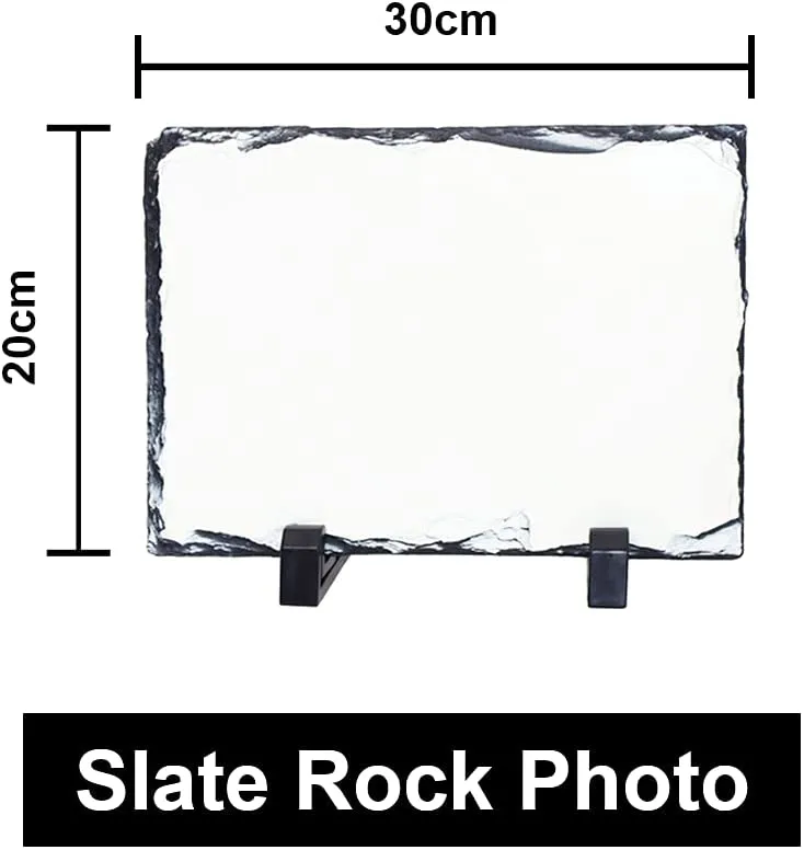 Sublimation Photo Slate Rock Plaque - 2 Sizes
