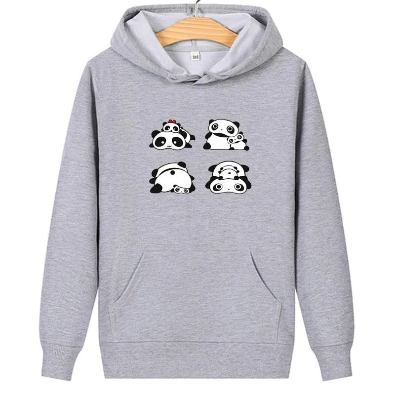 Sweats à capuche femme sweats femmes automne Anime Panda imprimé sweat décontracté Kawaii sweat à capuche Streetwear Couple surdimensionné pour hommes femmes