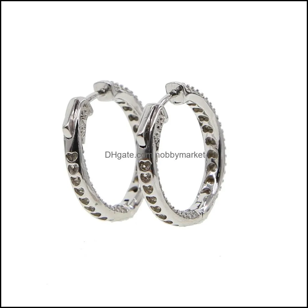 25mm 50mm big small huggie hoop earring full lab diamond cz paved circle hoops european fashion women gift bling hoops design