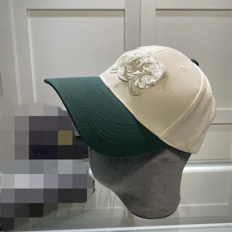 Moda Sombrero clásico de alta calidad con caja bolsa para el polvo negro marrón azul rosa blanco Lienzo de personaje con gorra de béisbol para hombres moda 1499