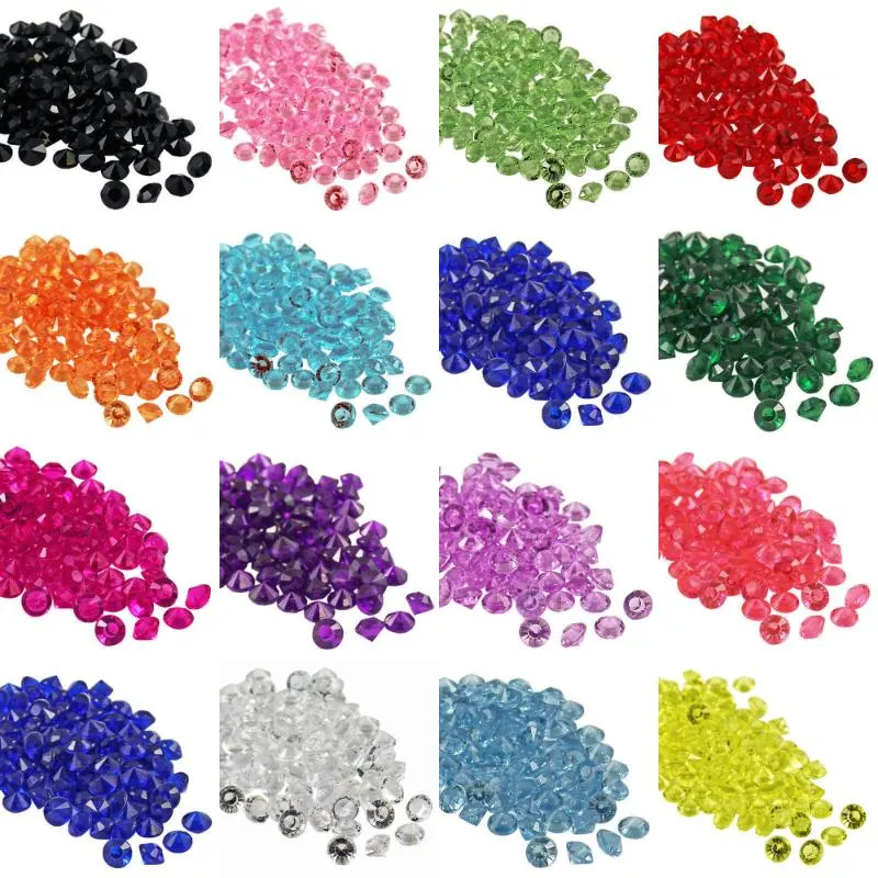 Party Decoration 10mm WEDDING Scatter Table Crystals DIAMONDS ACRYLIC CONFETTI