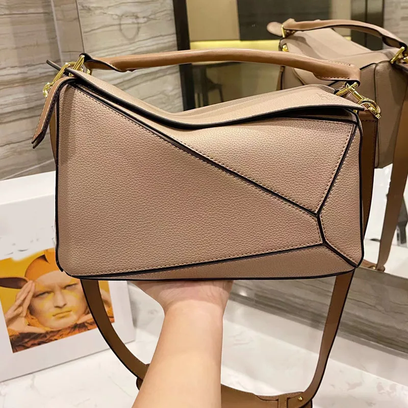 Geometry S Ontwerpers Schoudertassen Mode Kussentas Crossbody Clutch Lederen Handtassen Messenger Dames Tote Handtas Portemonnee Geometrisch 10A