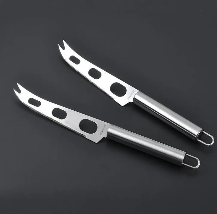 Kitchen Tools 3 Holes Cake Butter Pizza Knives Durable Stainless Steel Cheese Knife Resuable Easy To CleanSN3727
