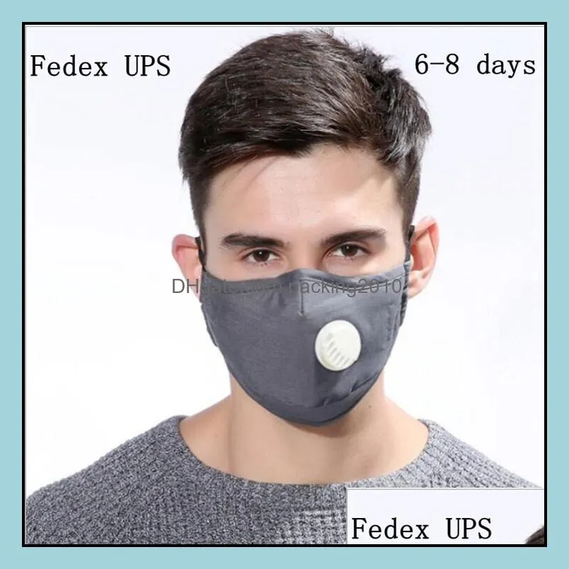 Designer Masks Housekee Organization Home Garden Ll Anti Dust Mask With Vae Pm2.5 Breathing Filters Protective Face Mouth Co Dh6P4
