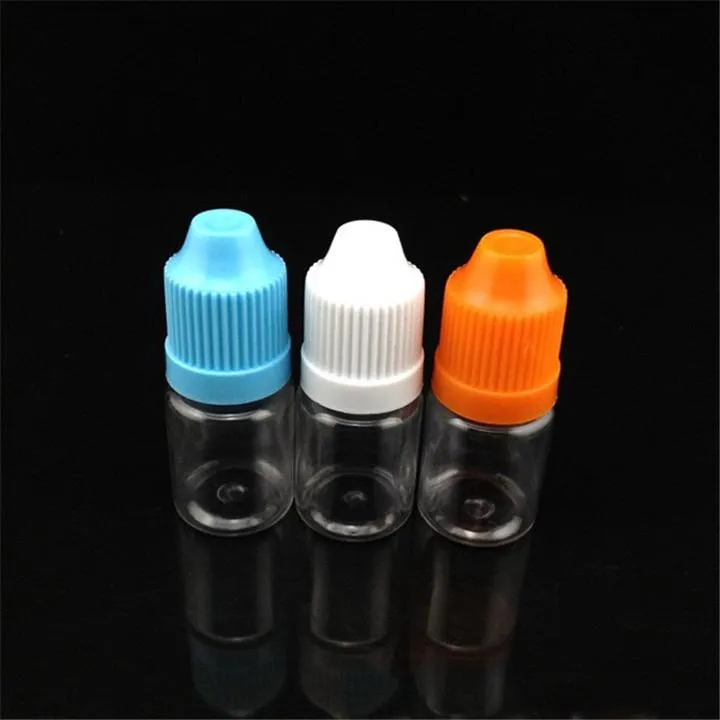 PROMOTION High Quality Plastic eliquid Bottle 5ml 10ml 15ml 20ml 30ml PET Child Proof Bottles Long and Thin Tips Free DHL