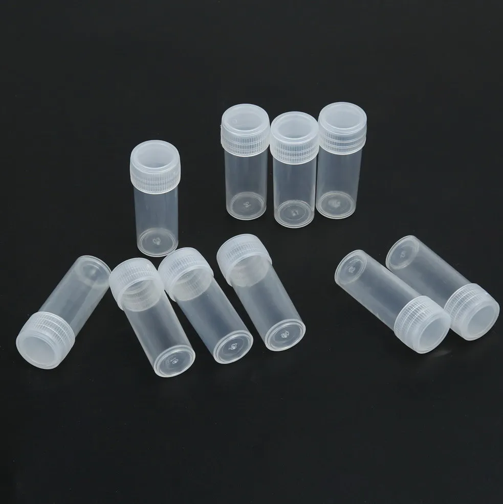 5ml Clear Plastic Sample Bottle Volume Empty Jar Cosmetic 5g Containers Small Storage Contain Bottle kitchen accessories