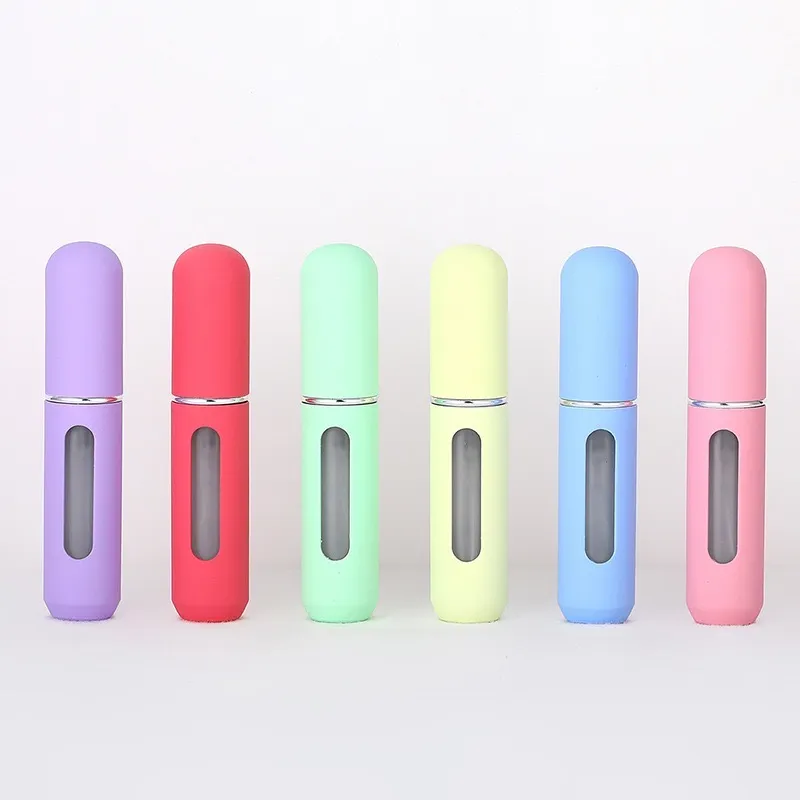 5ml Perfume Bottle Empty Bottom Filling Spray Bottles of Essential Oil Fragrance Deodorant with Matt Color