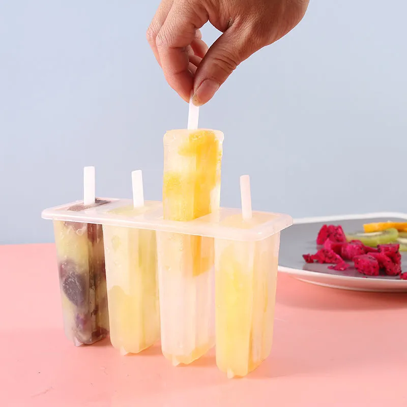 Hausgemachte Eiscreme-Form-Werkzeuge mit Abdeckung, Sommer-Eis-Eis am Stiel-Formen, Bar-Würfel-Behälter-Hersteller, DIY