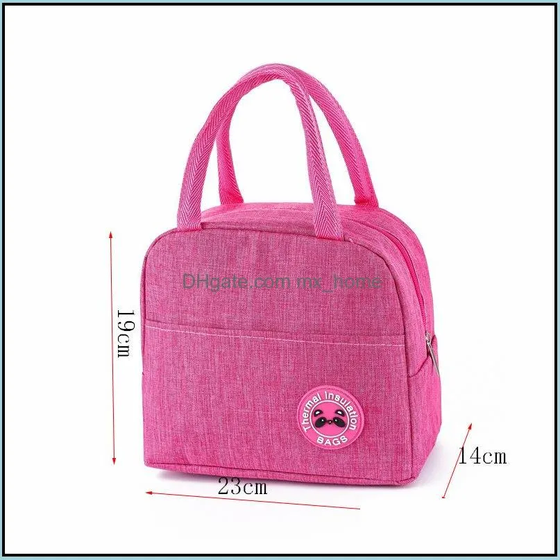  cooler bags waterproof nylon portable zipper thermal oxford lunch for women convenient box tote food bag