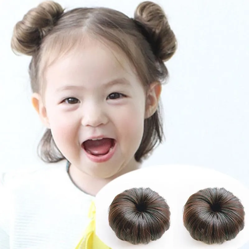 Hair Accessories The Tide Girl Wig Female Baby Ball Head Hairpin Summer Foreign Style Small Clip Synthetic Chignon For