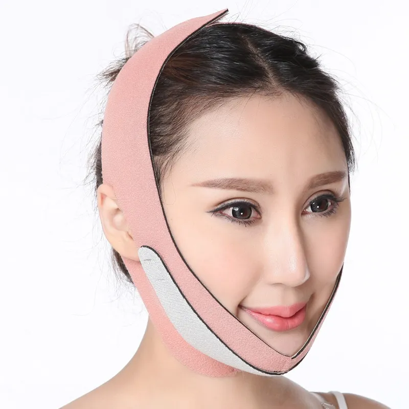 Dames Afslanken Kinwaak Slim Lift Up Masker V Face Line Riem Strap Band Facial Beauty Tool Slimming Bandages 007