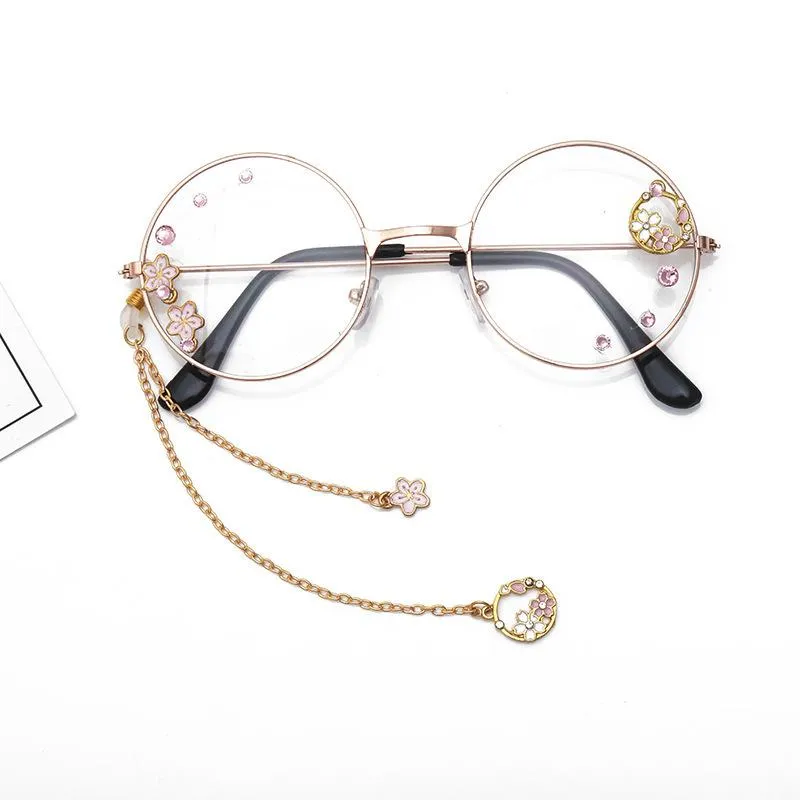 Fashion Sunglasses Frames Cute Sakura Garland Clear Optical Glasses