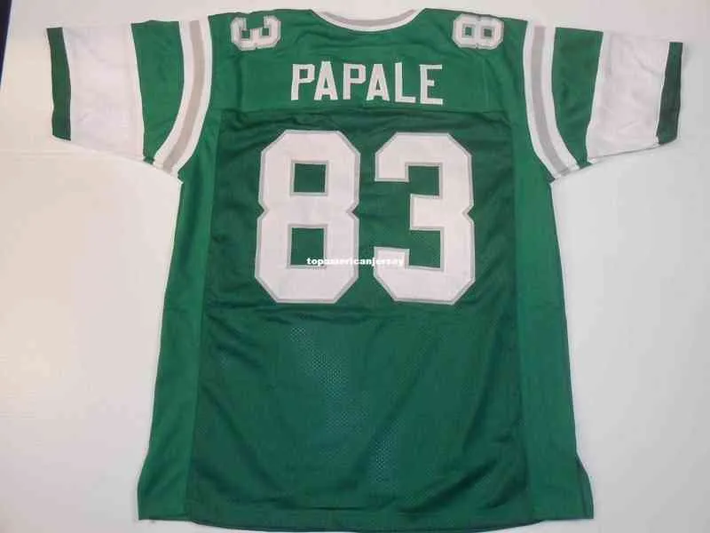 Custom Stitched Vince Papale Green Mitchell & Ness Jersey Mens Football