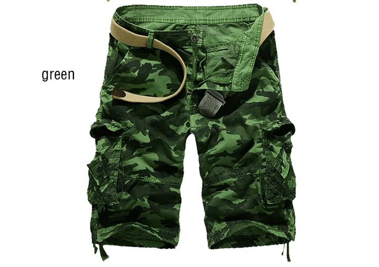 パンツ OLD SUMMER military cargo shorts camo 34 Mens Military Camouflage Cargo Camo Cargo Shorts Loose Fit