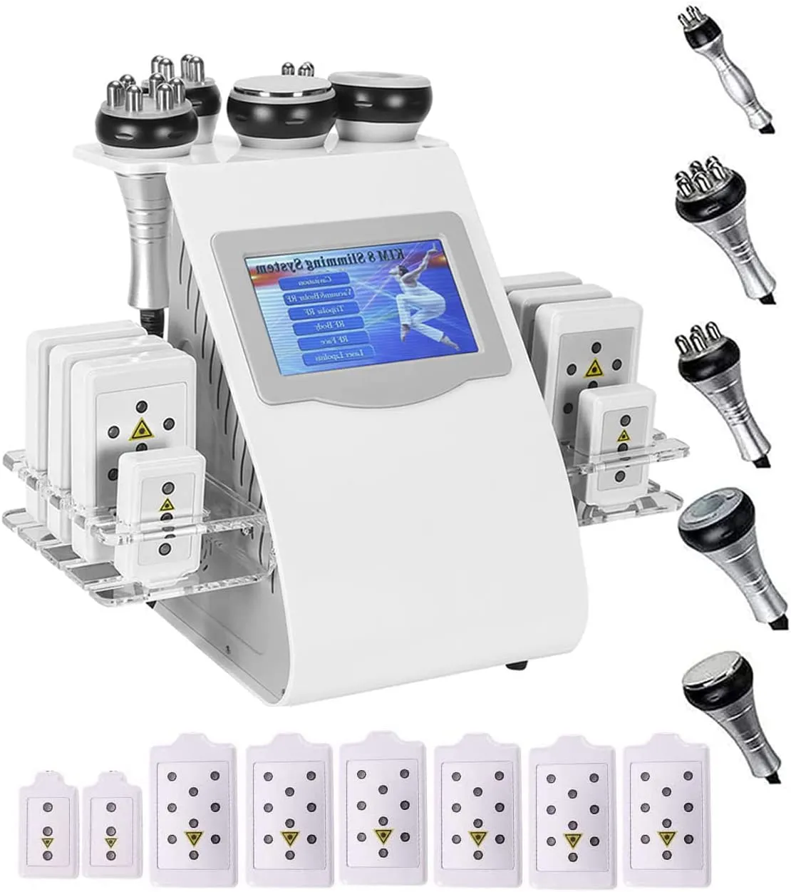Elitzia 6in1 Hautpflegeinstrument Impfstoff RF -Geräte -Touchsbildschirm Gesichtskörperbetreuungsmaschine für Anti -Cellulite -Gewichtsverlust und Anti -Falten ET2021PS USA Stock