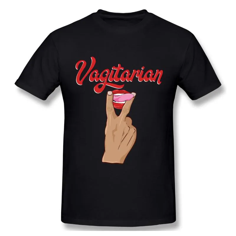 T-shirts pour hommes Vagitarian Funny Adult Humor Shirt pour adultes Tshirt Design Naughty Sex Vagina Sexual Man T Femme SXWI