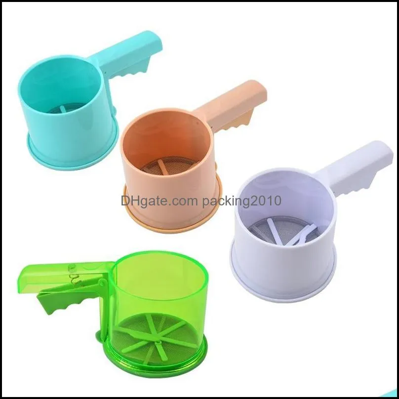 spot supply semi-automatic flour sifter powder sieve baking tool manual convenient handheld filter & pastry tools