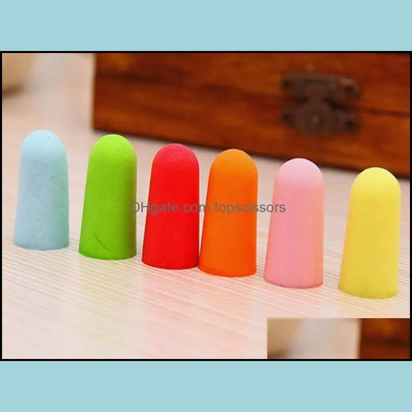 600Pairs/lot Fast Shipping Hot sale Soft Sponge Ear Plugs Tapered Travel Sleep Noise Prevention Earplugs