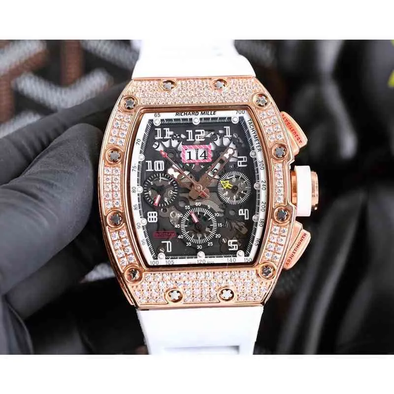 Watches Wristwatch Designer Luxury Mens Mechanical Watch Richa Milles Rm11 Swiss Movement Rubber Strap Watches for Men Brand Wristwatch