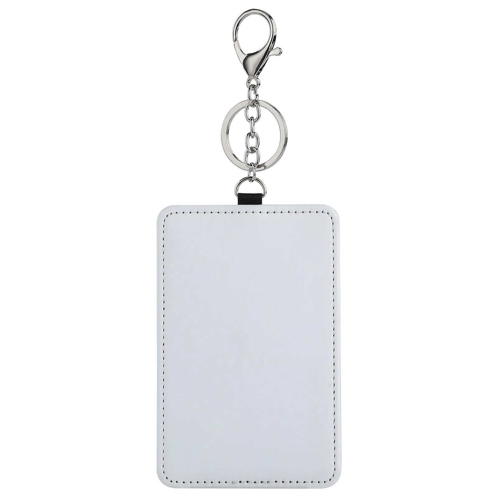 Sublimation Card Holder PU Leather Blank Credit Cards Bag Case Heat Transfer Print DIY Holders With Keychain DH7885