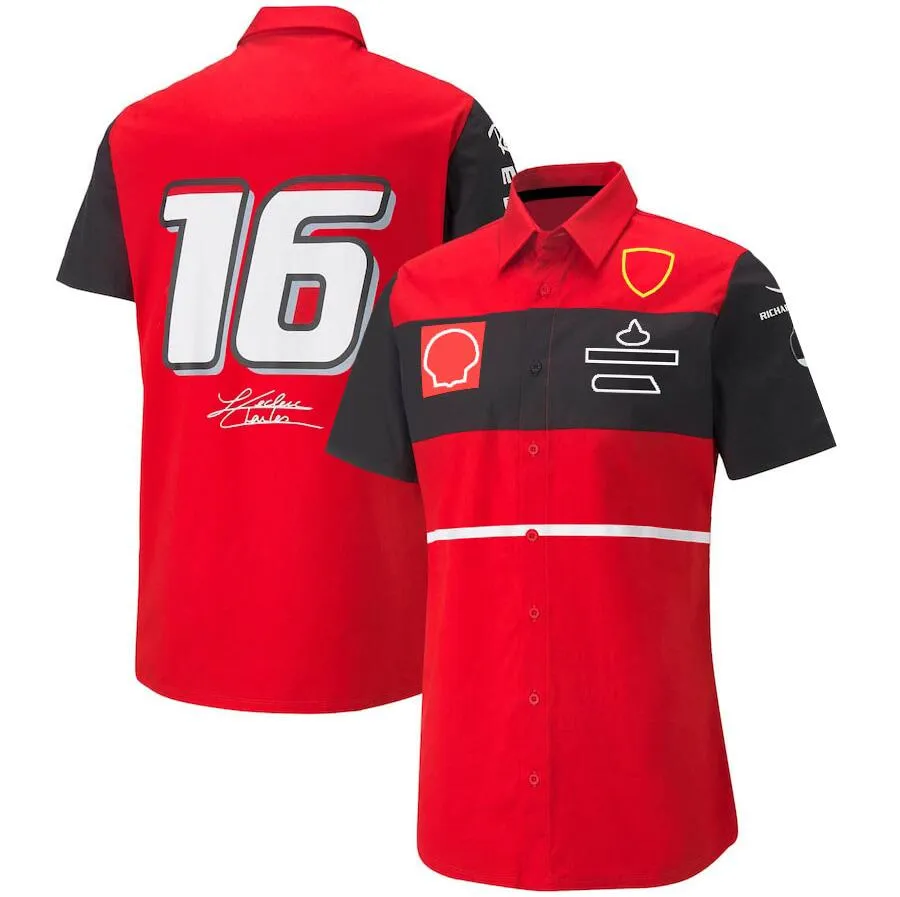 F1 티셔츠 새로운 시즌 포뮬러 원 팀 로고 커스텀 모터 스포츠 여름 바지사 2022 공식 동일한 관습