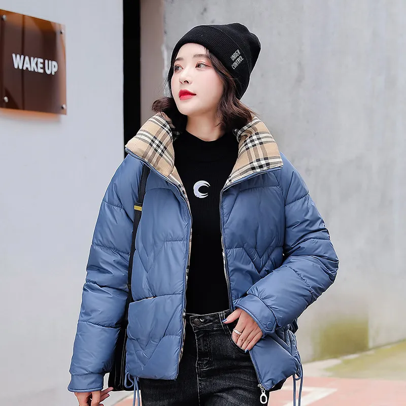 Women Jacket Parkas Down Coat Fashion Short Jacket Slim Thick Outfit Windbreaker Pocket Lady Warm Coats Outwear Girls high-quality hooded-coat