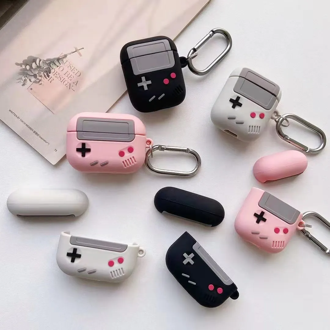 إكسسوارات سماعات الرأس ألعاب Console AirPod Cases for AirPods Pro 2 1 Cover New 3rd Case Cover 3D Cartoon Silicone Protector Protectors Accessories Boy Men Covers