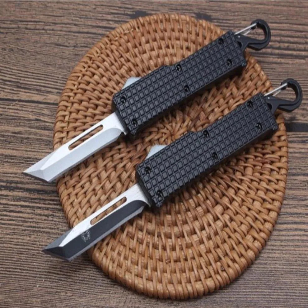 Benchmade BM Mini Keychain Automatic Knife 440 Straight Out Blade