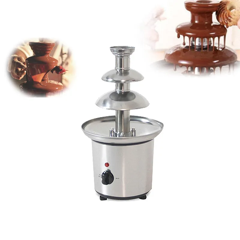 Dining commercial electric 3 tiers chocolate fountain melting machine
