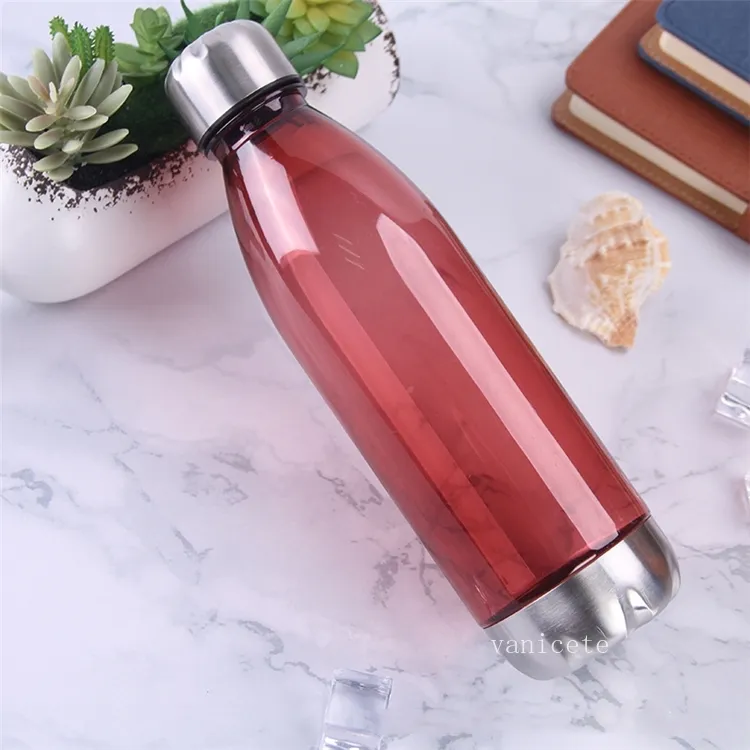 Plastic Camping Drinking Water Bottle Reusable Leakproof Cup Sports Bottle  Water Jug Children's Water Sippy Cup Children's Straw Cup Big Belly Cup