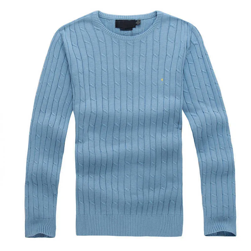 Mens trui crew nek mijl wil polo klassieke truien brei cotton vrije tijd warme paarden sweatshirt jumper pullover