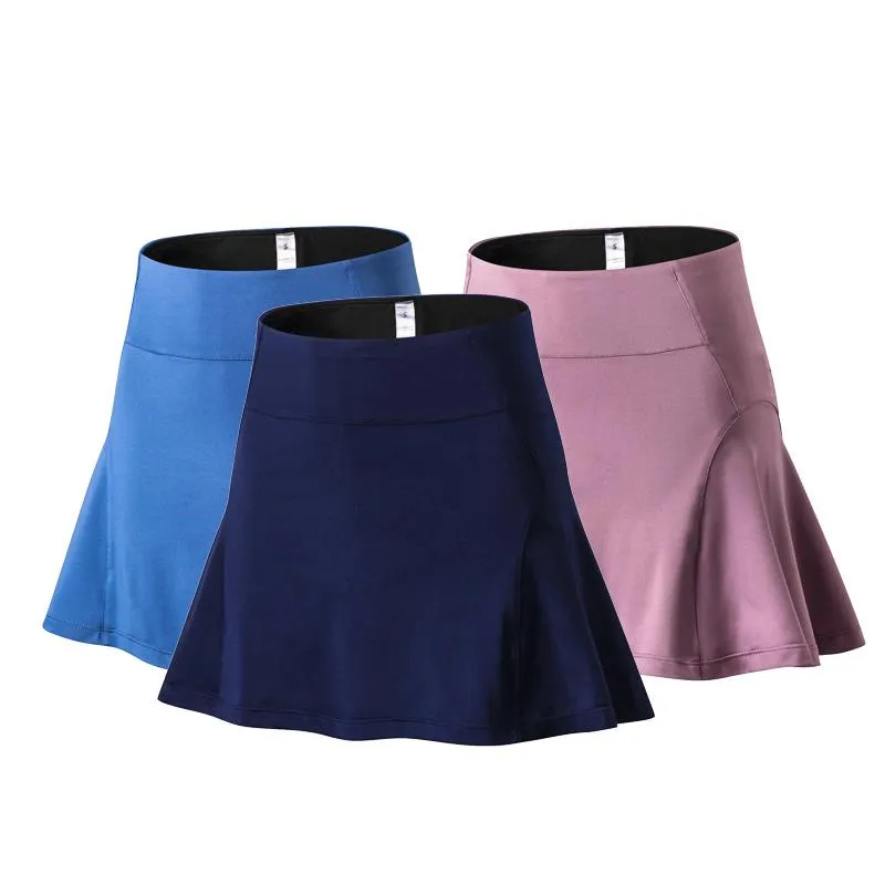 Tennis Skirts 2022 Yoga Skirt Skorts Sport Fitness Short Running High Waist Quick Drying Anti Exposure Badminton Tracksuit