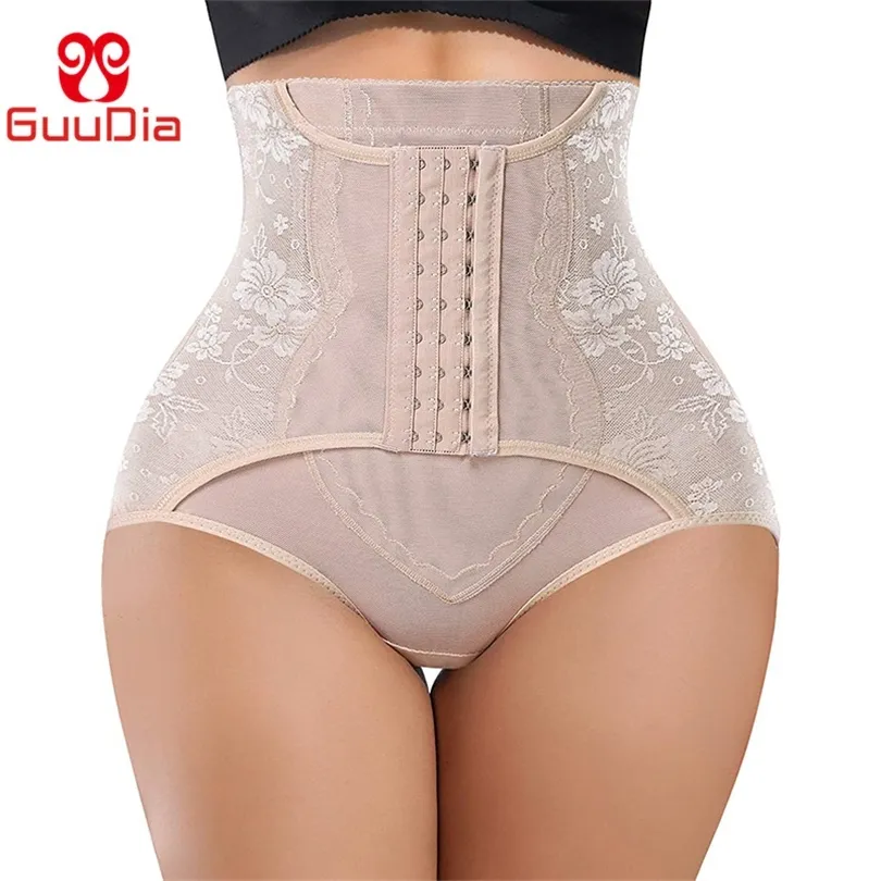 Guudia buikcontrole slipjes Shapewear voor dames taille cincher slankere hoge taille body shaper panty gordel tailletrainer 220513