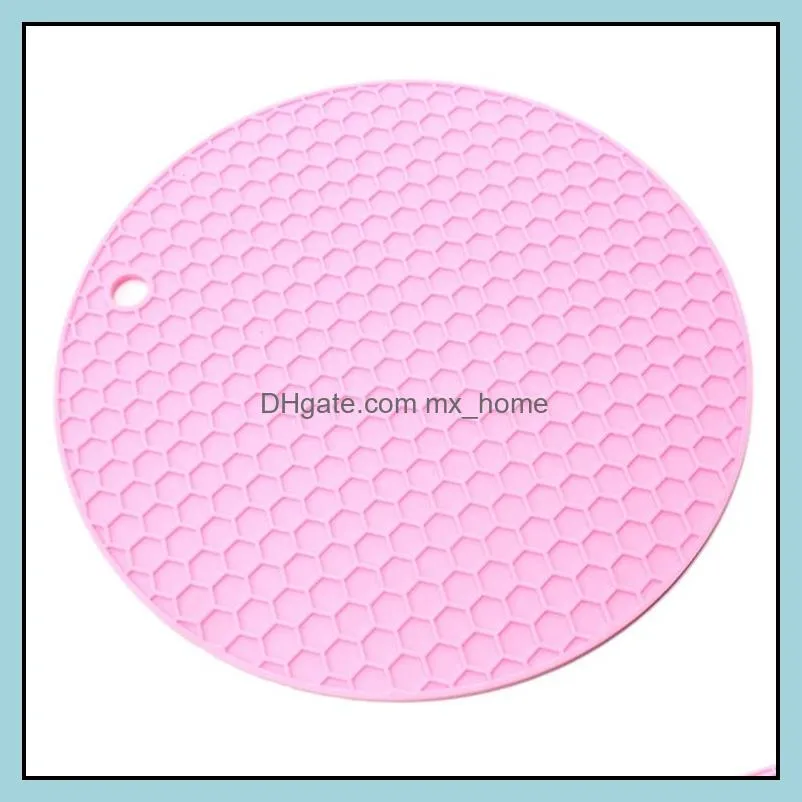 table silicone pad silicone non-slip heat resistant mat coaster cushion placemat pot holder kitchen accessories cooking utensils wq209