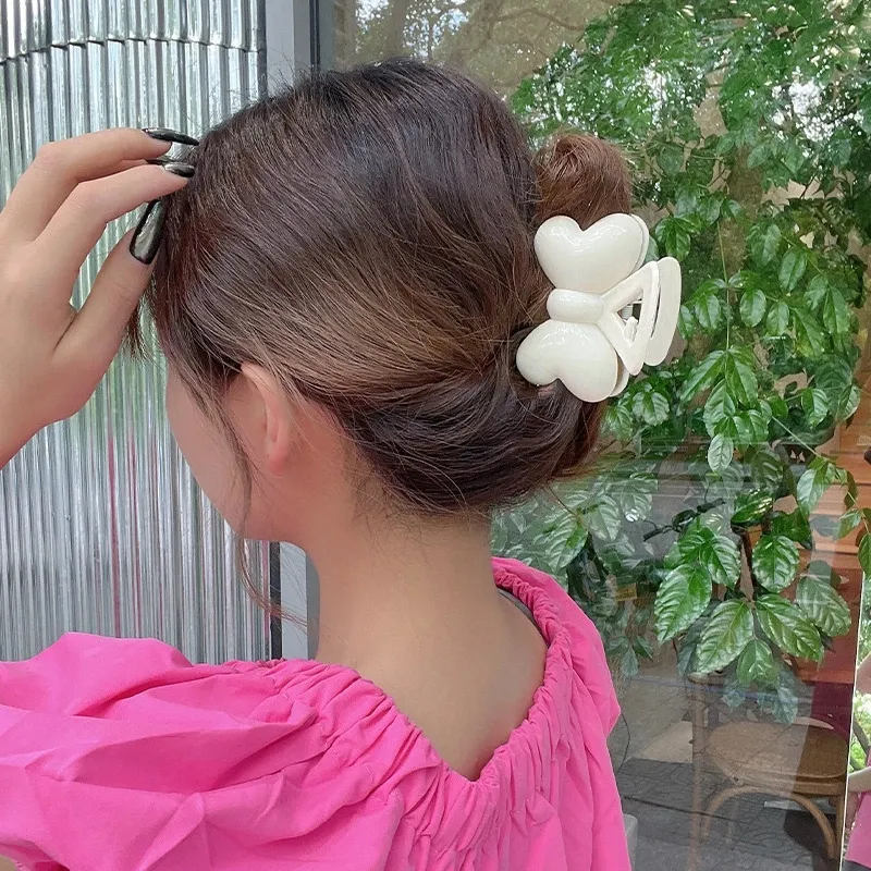 Kleine Größe Bogen Haar Clip Haar Krallen Einfarbig Mode Sommer Haarnadeln Haar Krabben Zubehör Styling Werkzeug