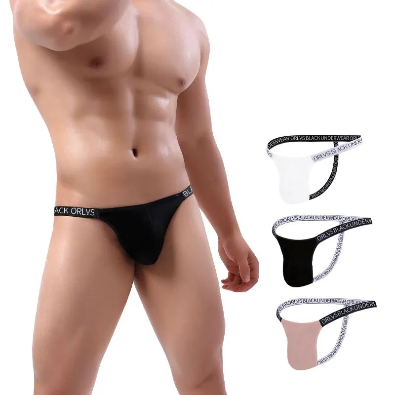 UNDANTANTS G-STRING NEFRABİLİR ERKEKLER BASKILARI BASKILARI ANTER TEMİZLİ Pantolonların İçinde Etiketsiz Etiket Mens Yumuşak T-Backunderpants