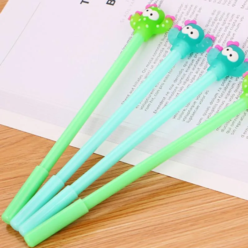 Stylos à gel pcs stylo cactus créatif papeterie d'apprentissage écriture fine fournitures de papeterie mignonnes pour enfants étudiants cadeaux gel