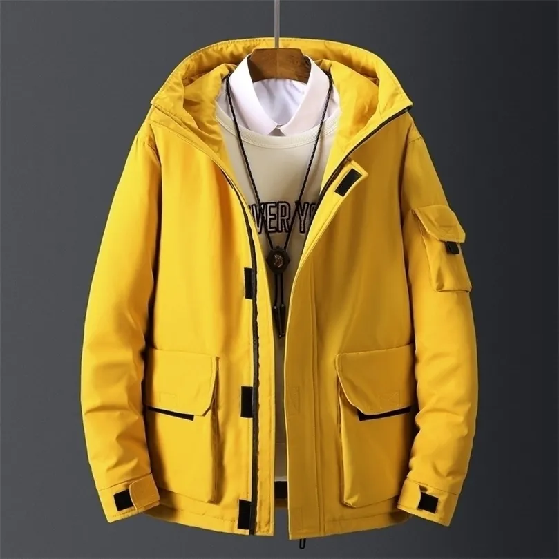 Hoogwaardige herenwinter jas Dikke sneeuwparka overjas witte eend down jas Men Wind Breaker Brand Tace Down Coat 057 201209