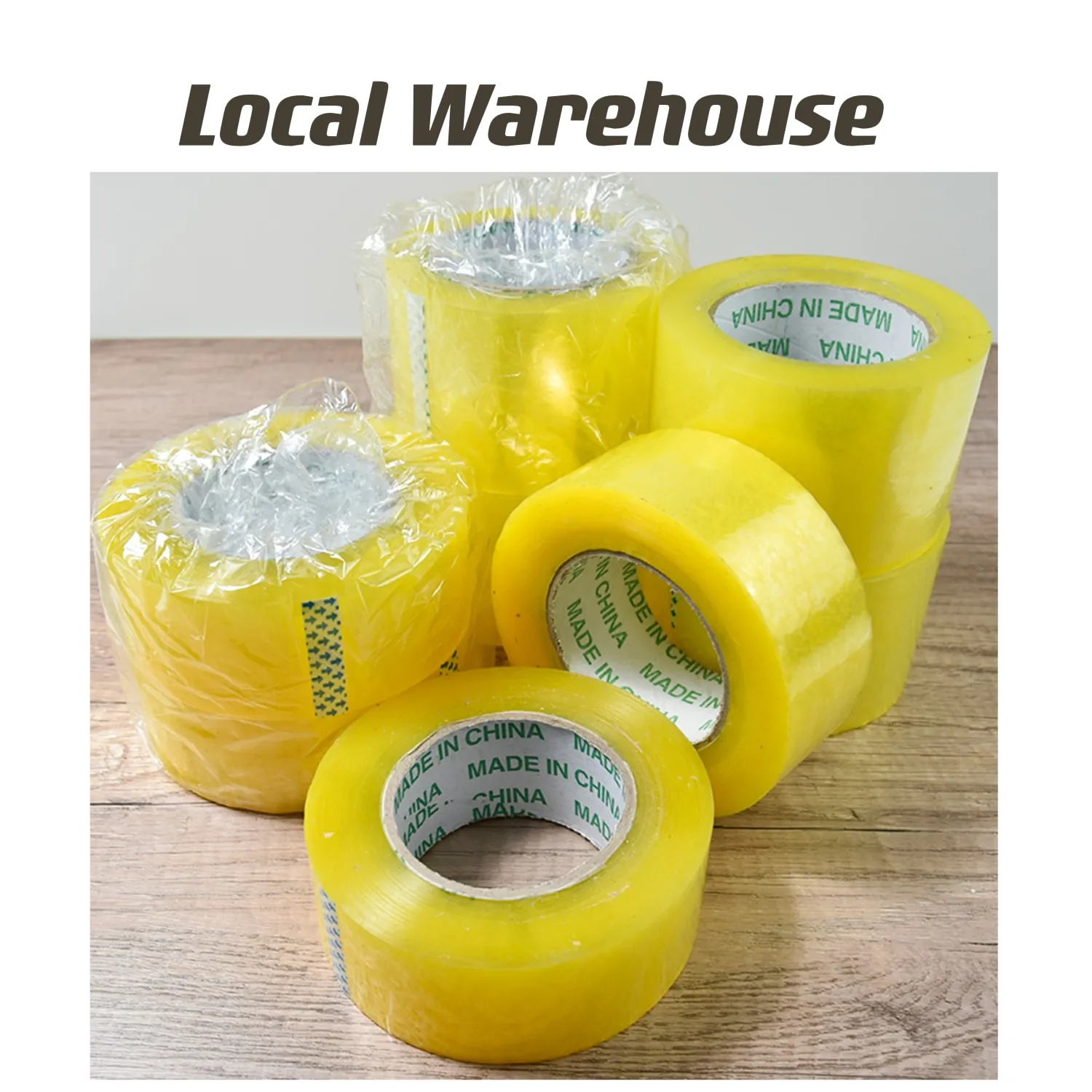 US Warehouse Transparent Box Afdichting Zelfklevend Klein formaat Tape Express Verpakking Tape Wholesale Spot Supply B1