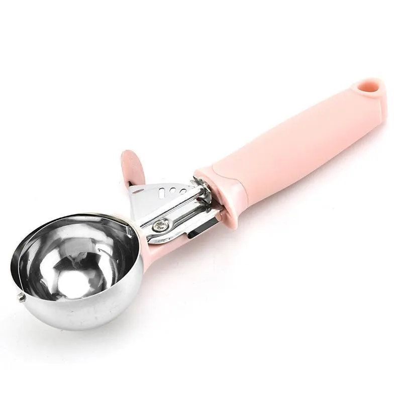 High Quality Stainless Steel Ice Cream Tools Scoop Fruit Digging Ball Scoop Household Gadgets Kitchen Dining Bar DIY GH0032